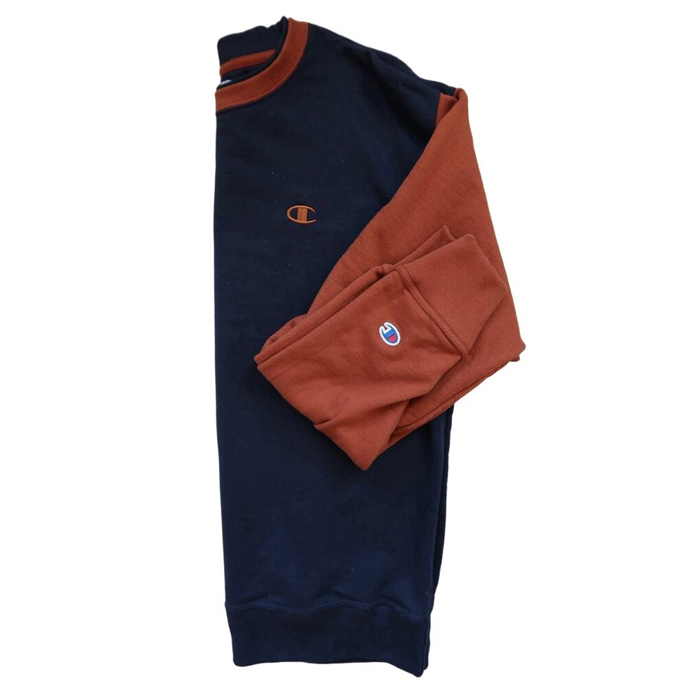 Champion Rust/Navy Vintage Crew